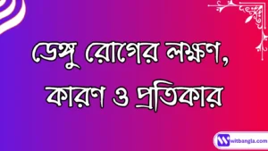 Read more about the article ডেঙ্গু রোগের লক্ষণ ও প্রতিকার জেনে নিন